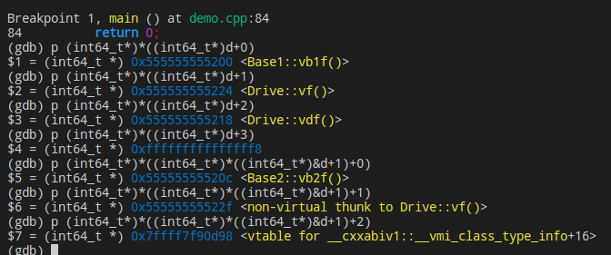 C++ 类的内存结构