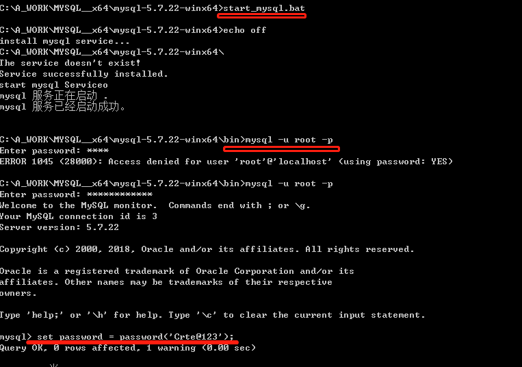 连接mysql  && ERROR 2003 (HY000): Can't connect to MySQL server on 'localhost' (10061)