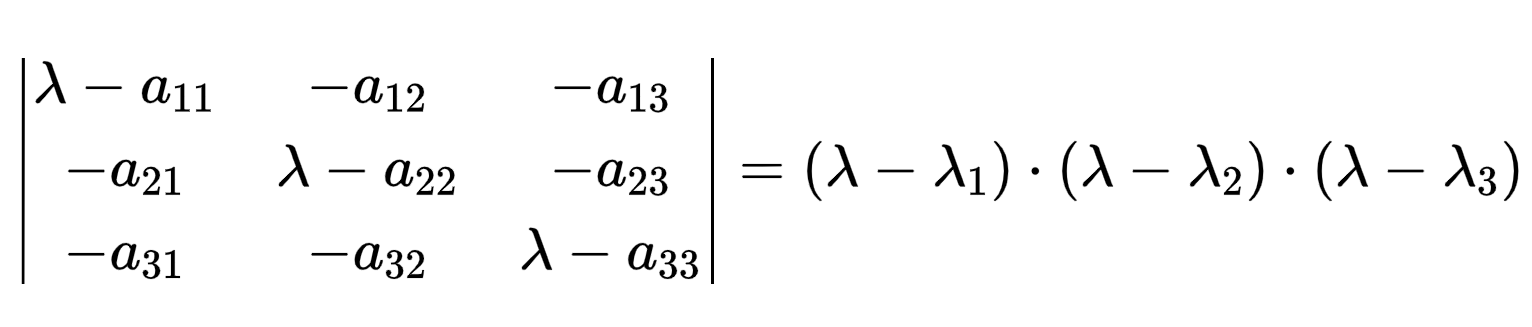为什么矩阵的特征值乘积等于行列式的值