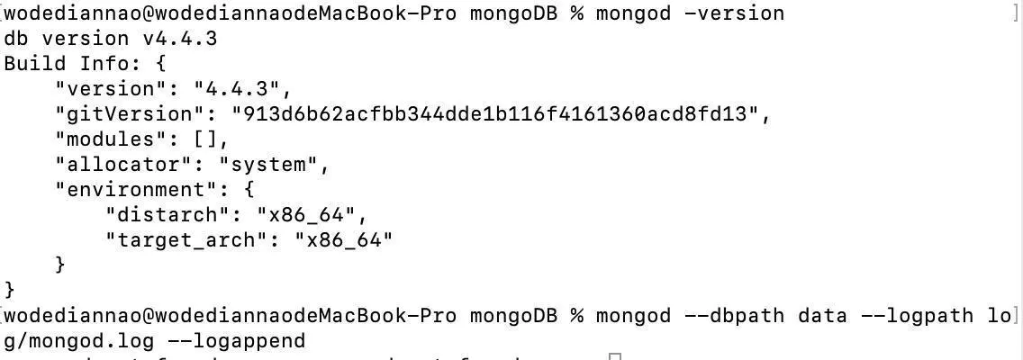 mac安装mongoDB详细步骤