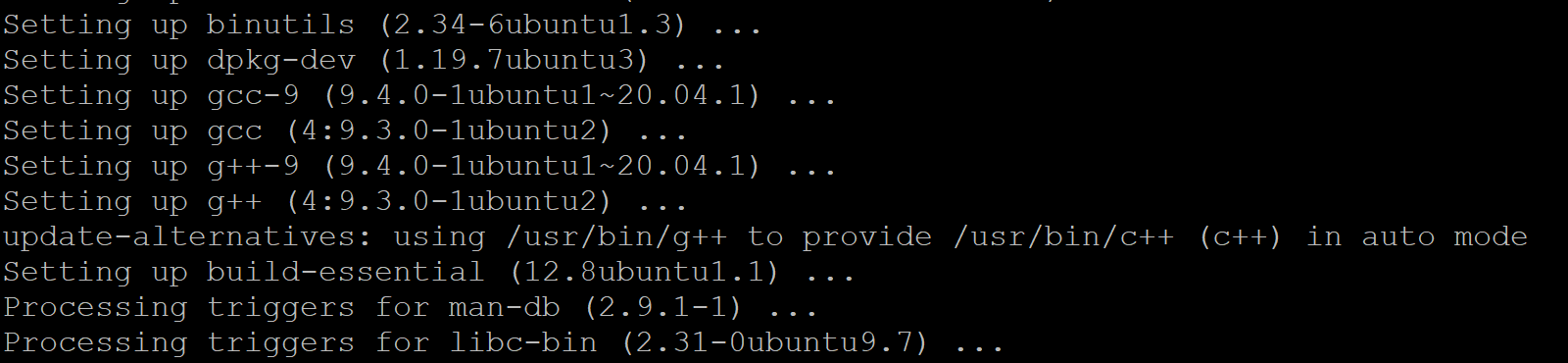 ubuntu中安装gcc c++编译器