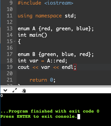 enum in C/C++