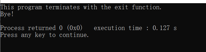 c++中的exit()