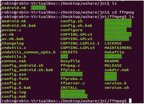 linux下使用ndk编译ffmpeg