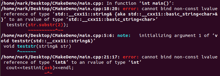 [C++ Error] invalid initialization of non-const reference