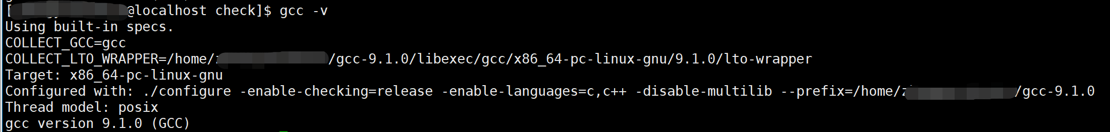 linux下非root用户升级（下载）gcc9.1并配置环境变量