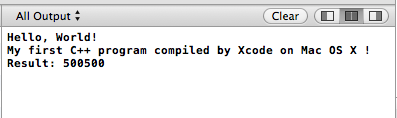 Mac OS X下的第一个C++程序