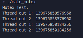 mutex输出