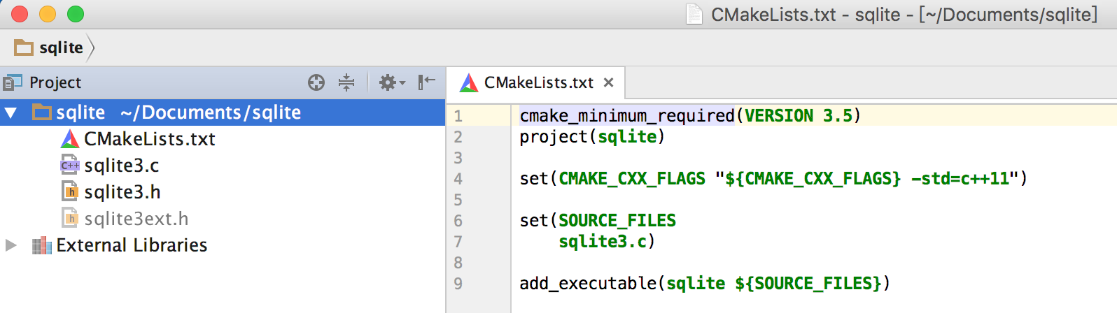 使用CLion在MacOS、Linux上编译C++代码
