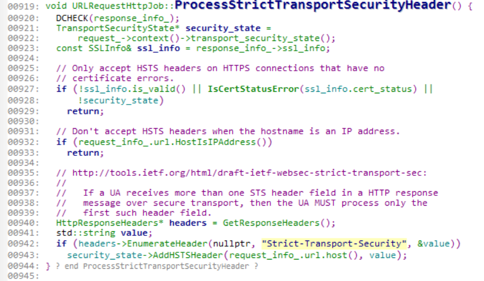 HTTP严格安全传输（HTTP Strict Transport Security, HSTS）chromuim实现源码分析（一）