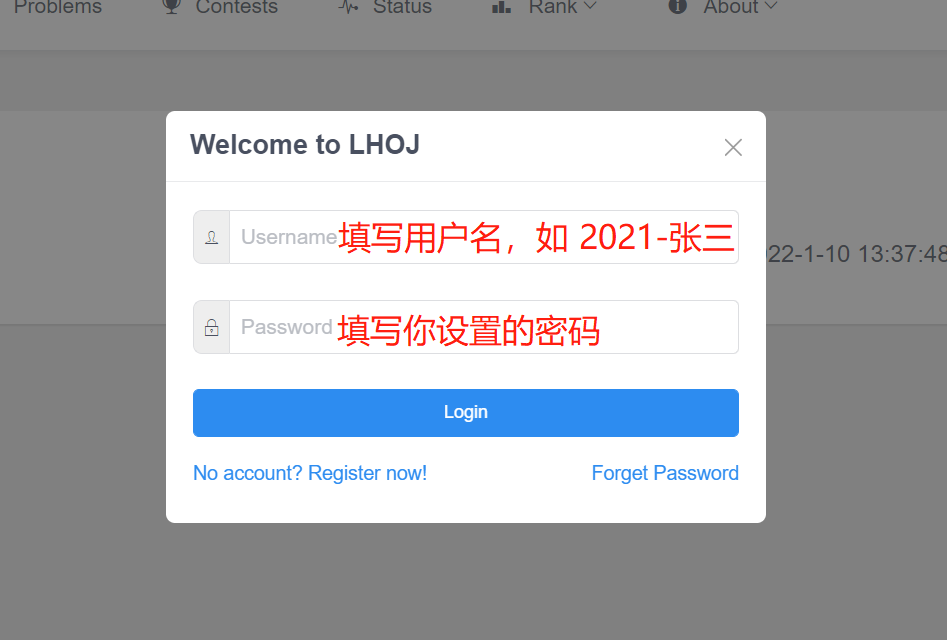 【开发者养成】LHOJ在线测评平台注册与登录