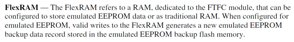 S32K144之FlexMem,FlexNVM,FlexRAM,System RAM, SRAM 区别与联系