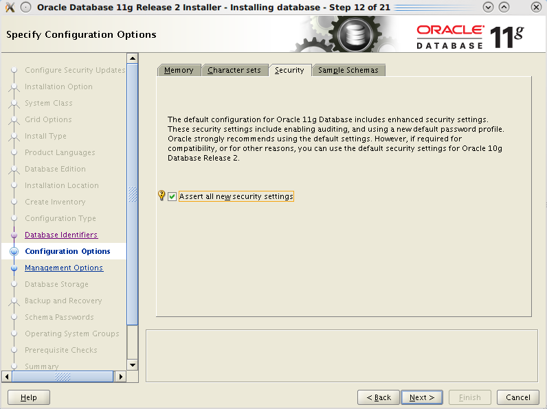 CentOS安装Oracle 11gR2(x64)