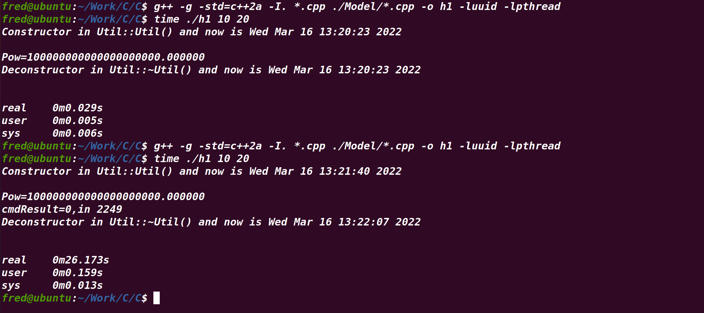 C++  in ubuntu pop up message via notify-send command . zenity command